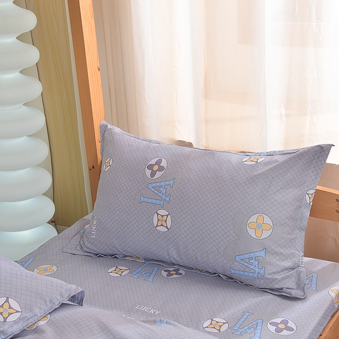 91家纺网 家纺一手货源 找家纺 小雨家纺 2026新款12868纯棉三件套 微梦时光-灰