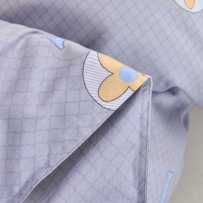 91家纺网 家纺一手货源 找家纺 小雨家纺 2026新款12868纯棉三件套 微梦时光-灰