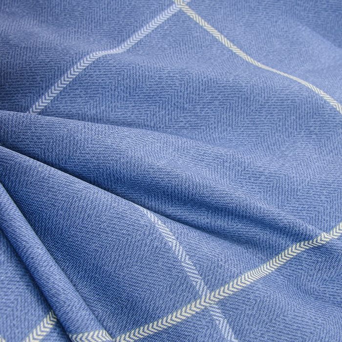 91家纺网 家纺一手货源 找家纺 小雨家纺 2026新款12868纯棉三件套 诗意人生蓝