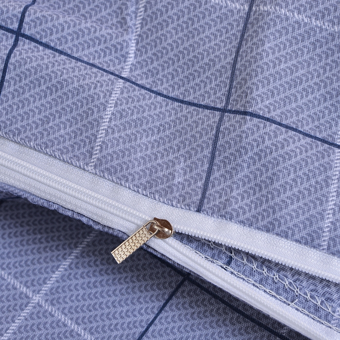 91家纺网 家纺一手货源 找家纺 小雨家纺 2026新款12868纯棉三件套 三体-深蓝