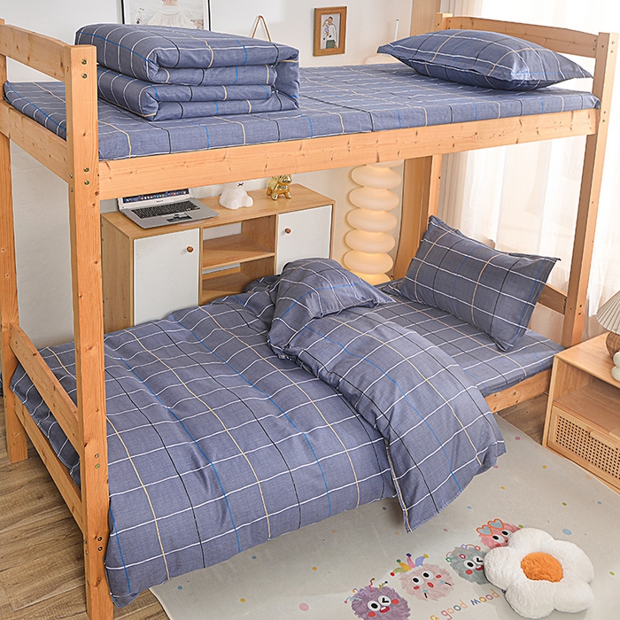 91家纺网 家纺一手货源 找家纺 小雨家纺 2026新款12868纯棉三件套 润天格-灰