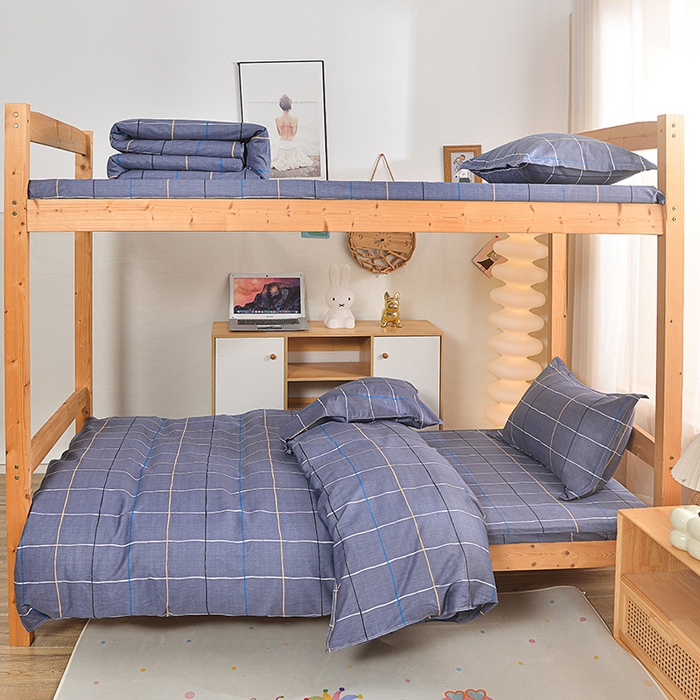 91家纺网 家纺一手货源 找家纺 小雨家纺 2026新款12868纯棉三件套 润天格-灰