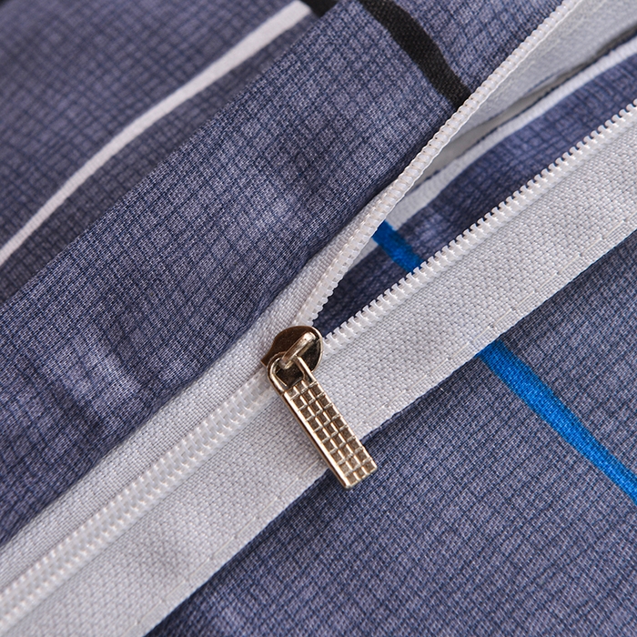 91家纺网 家纺一手货源 找家纺 小雨家纺 2026新款12868纯棉三件套 润天格-灰