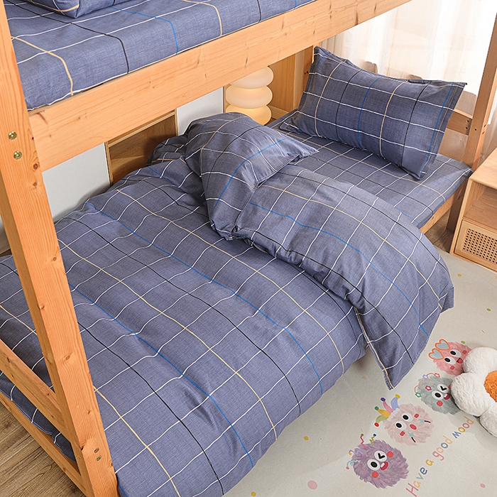 91家纺网 家纺一手货源 找家纺 小雨家纺 2026新款12868纯棉三件套 润天格-灰