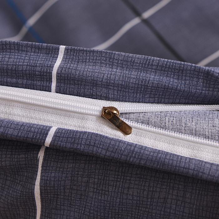 91家纺网 家纺一手货源 找家纺 小雨家纺 2026新款12868纯棉三件套 润天格-灰