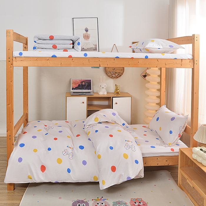 91家纺网 家纺一手货源 找家纺 小雨家纺 2026新款12868纯棉三件套 浓情蜜意-米