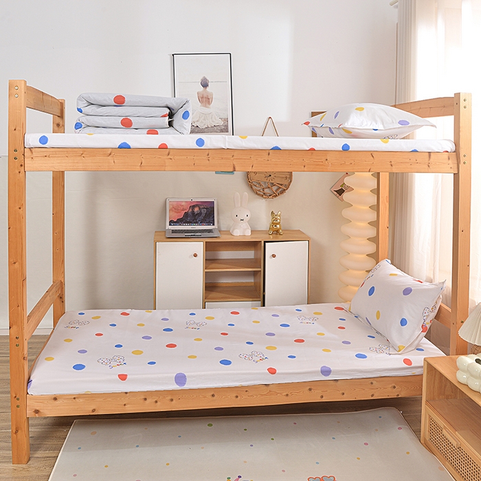 91家纺网 家纺一手货源 找家纺 小雨家纺 2026新款12868纯棉三件套 浓情蜜意-米