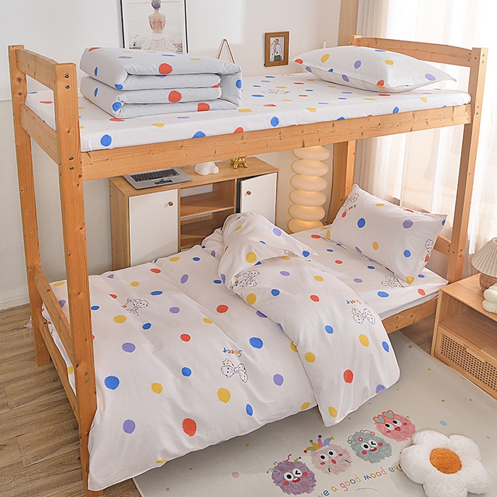 91家纺网 家纺一手货源 找家纺 小雨家纺 2026新款12868纯棉三件套 浓情蜜意-米