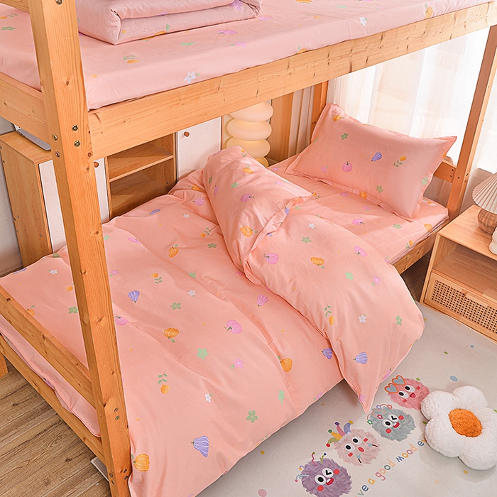 91家纺网 家纺一手货源 找家纺 小雨家纺 2026新款12868纯棉三件套 南瓜派-桔