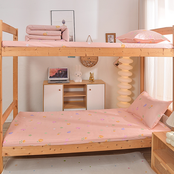 91家纺网 家纺一手货源 找家纺 小雨家纺 2026新款12868纯棉三件套 南瓜派-桔