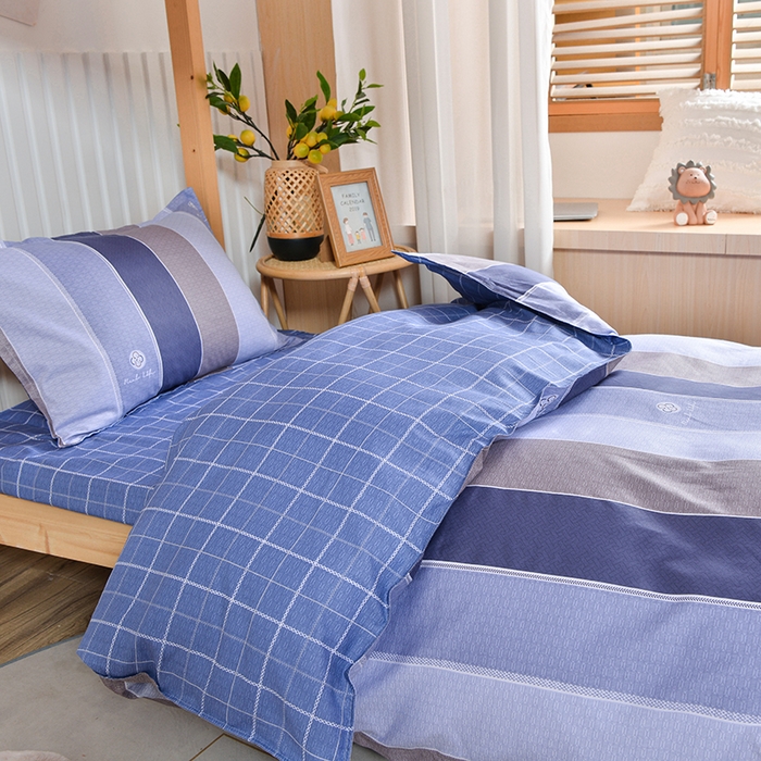 91家纺网 家纺一手货源 找家纺 小雨家纺 2026新款12868纯棉三件套 锦里-灰