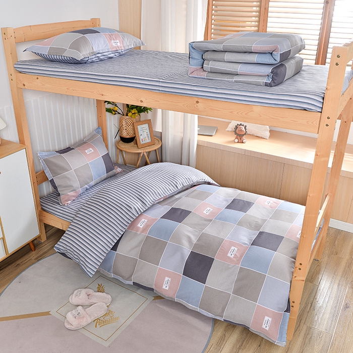 91家纺网 家纺一手货源 找家纺 小雨家纺 2026新款12868纯棉三件套 洛菲情怀-粉