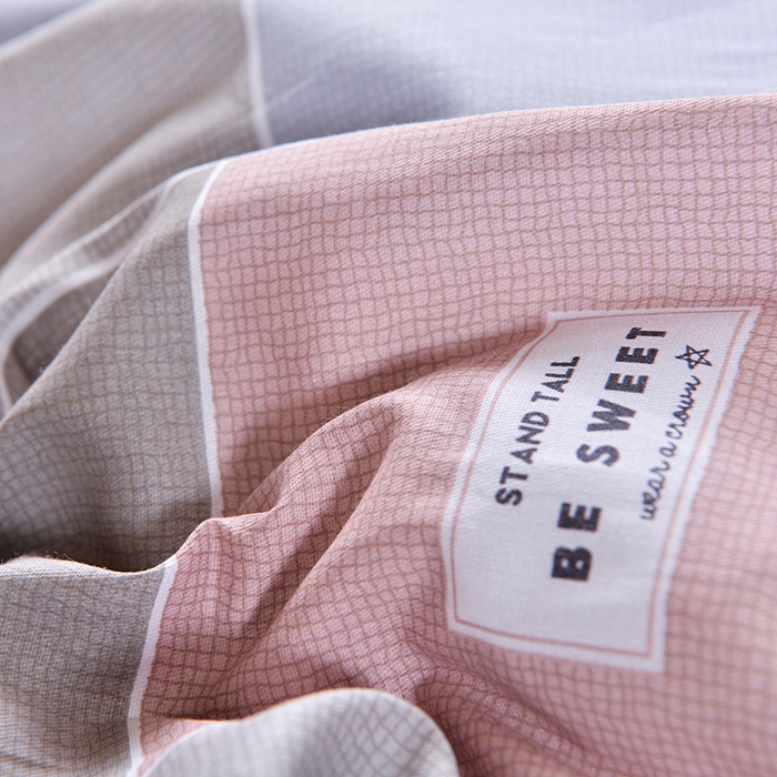 91家纺网 家纺一手货源 找家纺 小雨家纺 2026新款12868纯棉三件套 洛菲情怀-粉