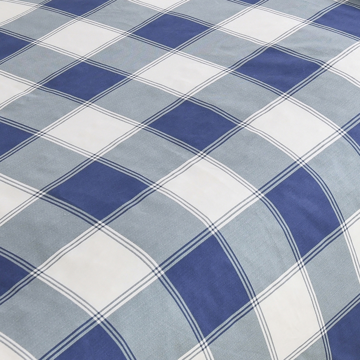 91家纺网 家纺一手货源 找家纺 乐旗家纺 2024新款13372全棉学生宿舍床单款三件套纯棉六件套 蓝色记忆