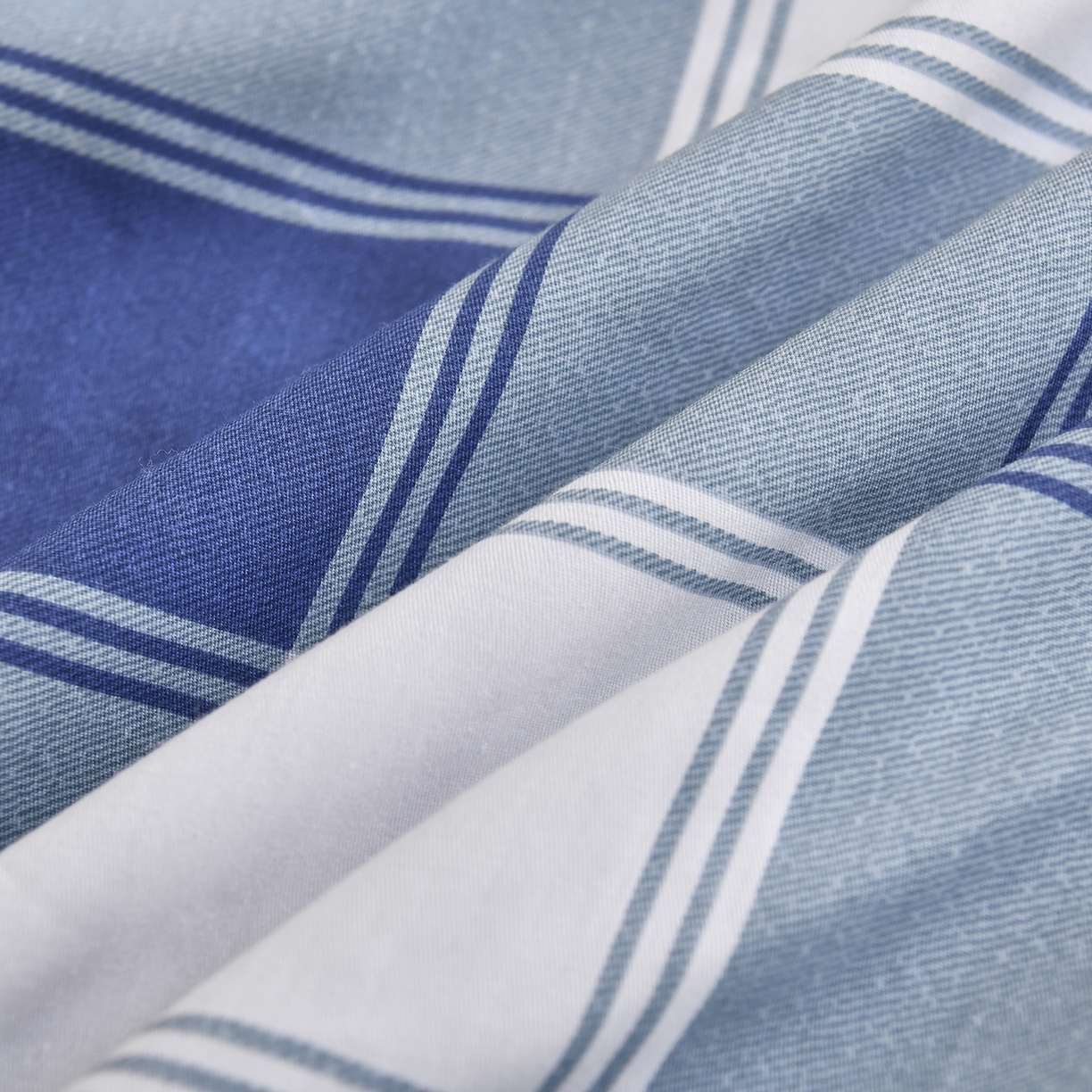 91家纺网 家纺一手货源 找家纺 乐旗家纺 2024新款13372全棉学生宿舍床单款三件套纯棉六件套 蓝色记忆