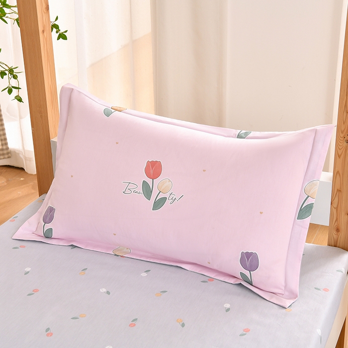 91家纺网 家纺一手货源 找家纺 乐旗家纺 2024新款13372全棉学生宿舍床单款三件套纯棉六件套 伊莲娜