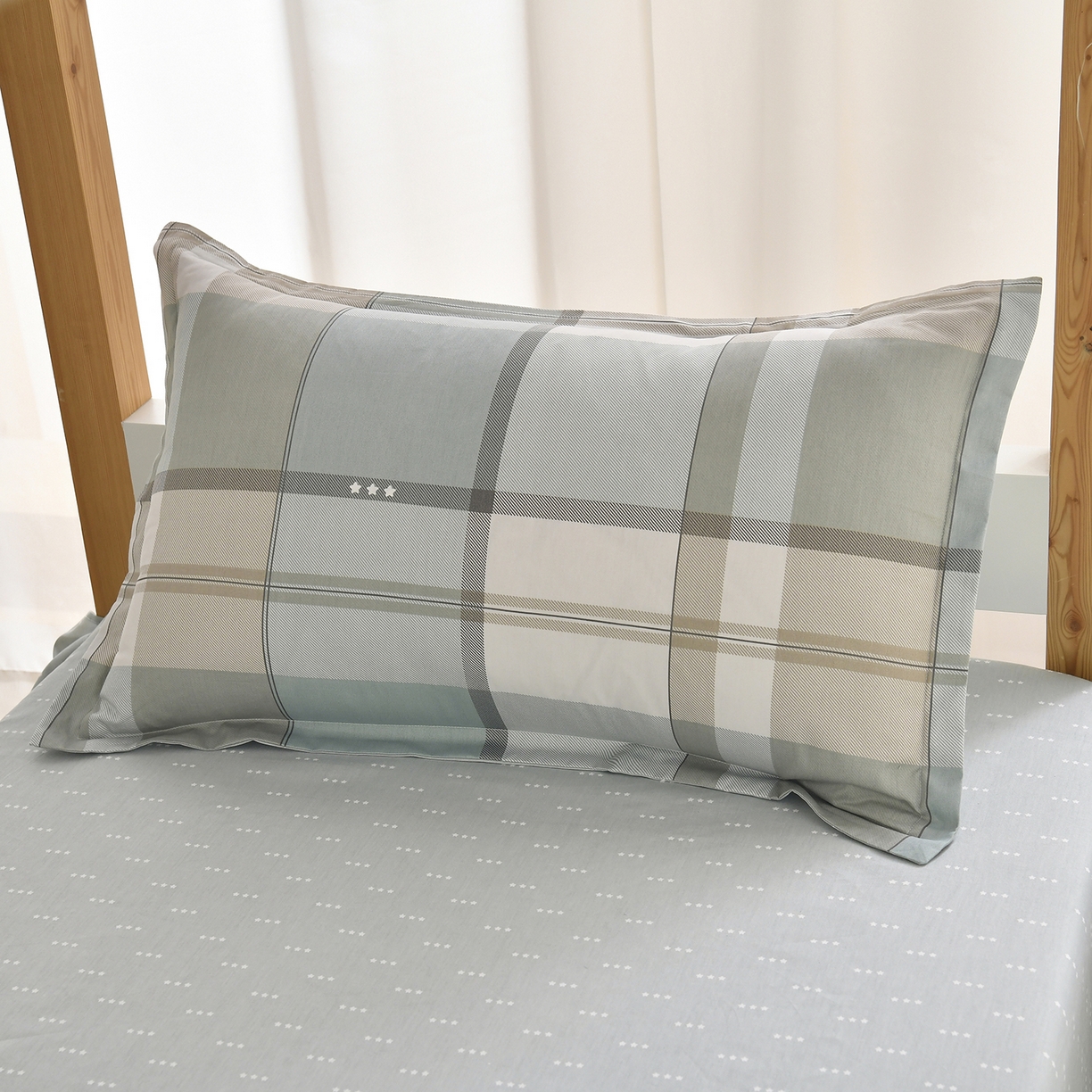 91家纺网 家纺一手货源 找家纺 乐旗家纺 2024新款13372全棉学生宿舍床单款三件套纯棉六件套 威风