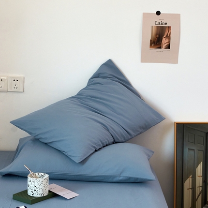 91家纺网 家纺一手货源 找家纺 （总）Mr.pig猪先生水洗棉 2025新款纯色水洗棉枕套