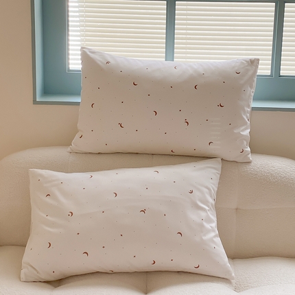 Mr.pig猪先生水洗棉 2025新款小清新印花水洗棉全棉枕套 月亮星河