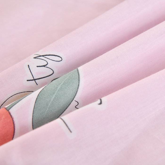 91家纺网 家纺一手货源 找家纺 乐旗家纺 2024新款13372全棉学生宿舍床单款三件套纯棉六件套 伊莲娜