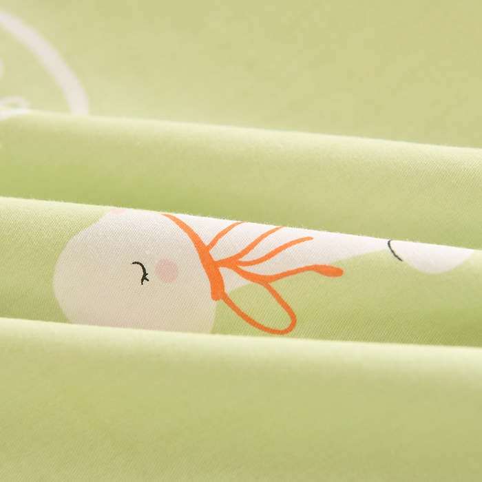 91家纺网 家纺一手货源 找家纺 乐旗家纺 2024新款13372全棉学生宿舍床单款三件套纯棉六件套玉兔