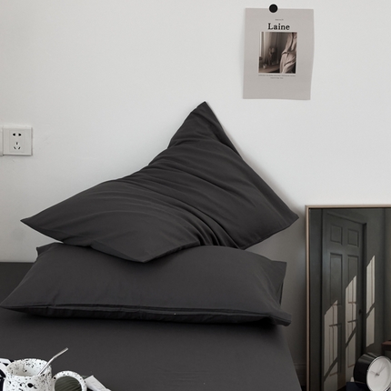 91家纺网 家纺一手货源 找家纺 （总）Mr.pig猪先生水洗棉 2025新款纯色水洗棉枕套