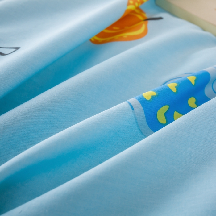 91家纺网 家纺一手货源 找家纺 上学郎家居 2025新款全棉13372学生三件套100棉单人床纯棉六件套学生宿舍床上用品 田园风情