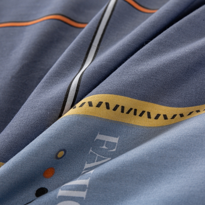 91家纺网 家纺一手货源 找家纺 上学郎家居 2025新款全棉13372学生三件套100棉单人床纯棉六件套学生宿舍床上用品 非梵-灰