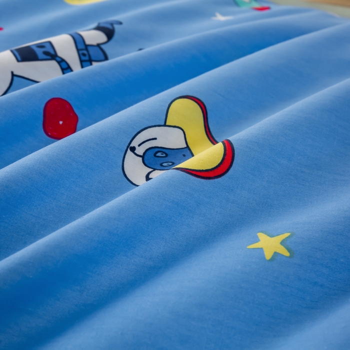 91家纺网 家纺一手货源 找家纺 上学郎家居 2025新款全棉13372学生三件套100棉单人床纯棉六件套学生宿舍床上用品 梦想太空