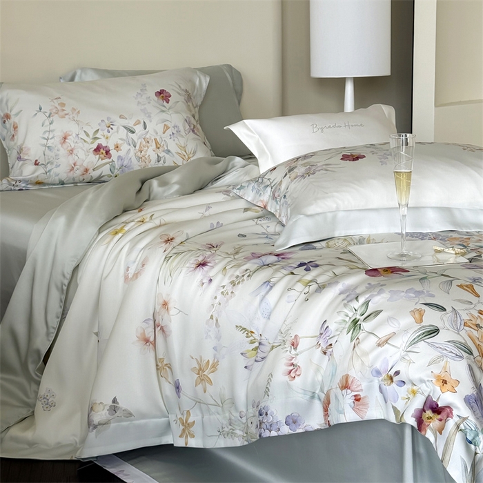 91家纺网 家纺一手货源 找家纺 （总）馨蕊家居 2025新款80SLF奥地利兰精天丝四件套-知否