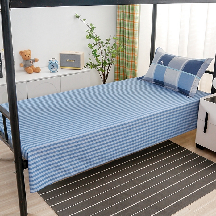 91家纺网 家纺一手货源 找家纺 乐旗家纺 2025新款A类AB版全棉环保印花学生上下铺宿舍三件套六件套 星宇