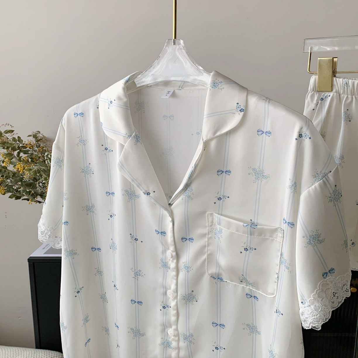 91家纺网 家纺一手货源 找家纺 （总）妍景2025新款冰雪丝-蓝风铃家居服