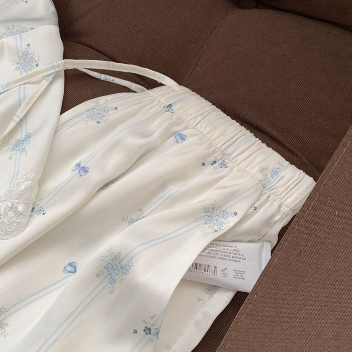 91家纺网 家纺一手货源 找家纺 （总）妍景2025新款冰雪丝-蓝风铃家居服