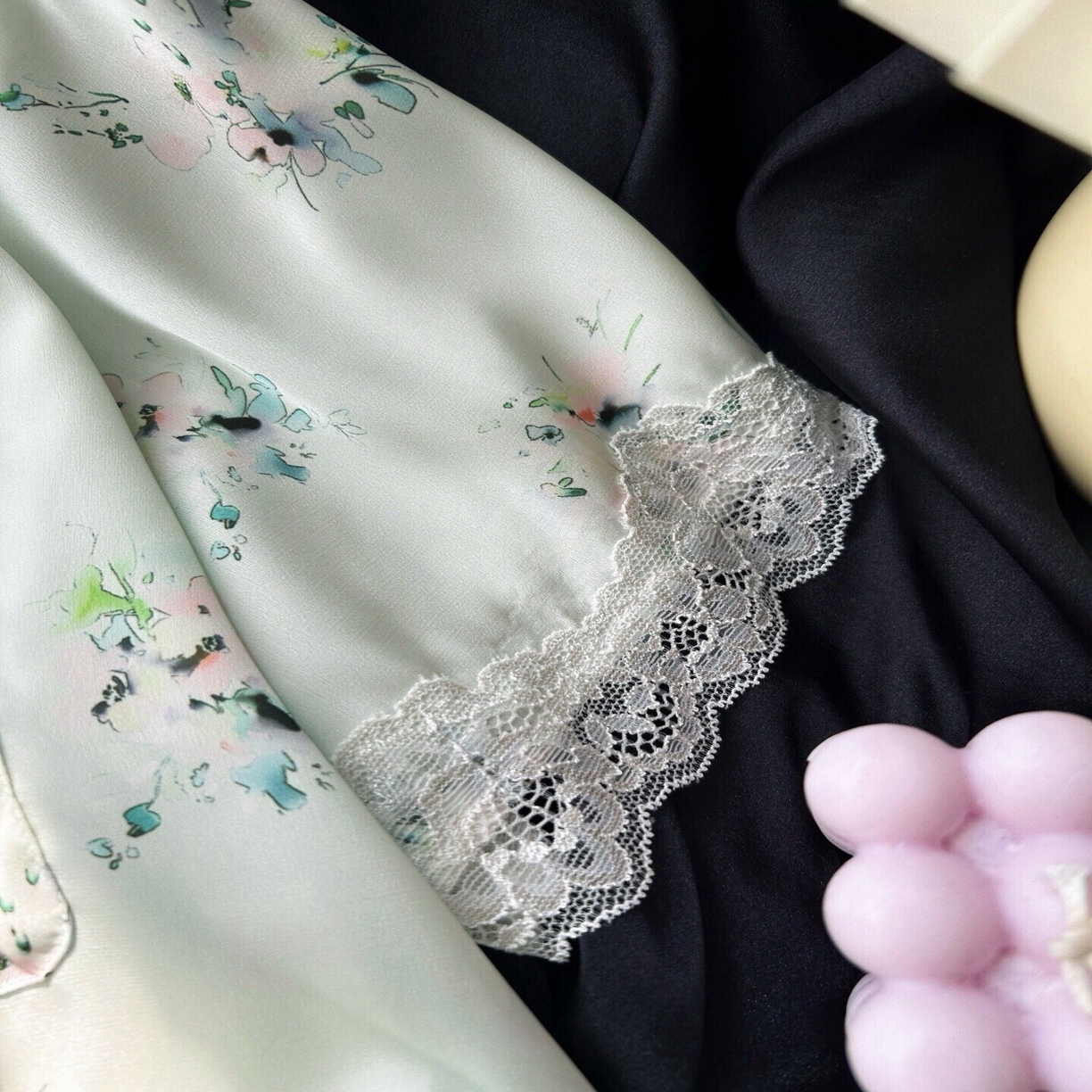 91家纺网 家纺一手货源 找家纺 （总）妍景2025新款冰雪丝-雨后花园家居服