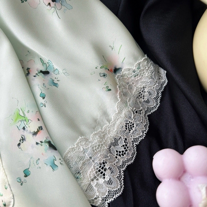 91家纺网 家纺一手货源 找家纺 （总）妍景2025新款冰雪丝-雨后花园家居服