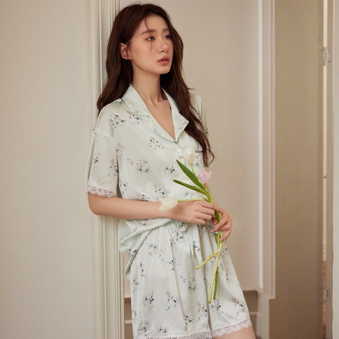 （总）妍景2025新款冰雪丝-雨后花园家居服