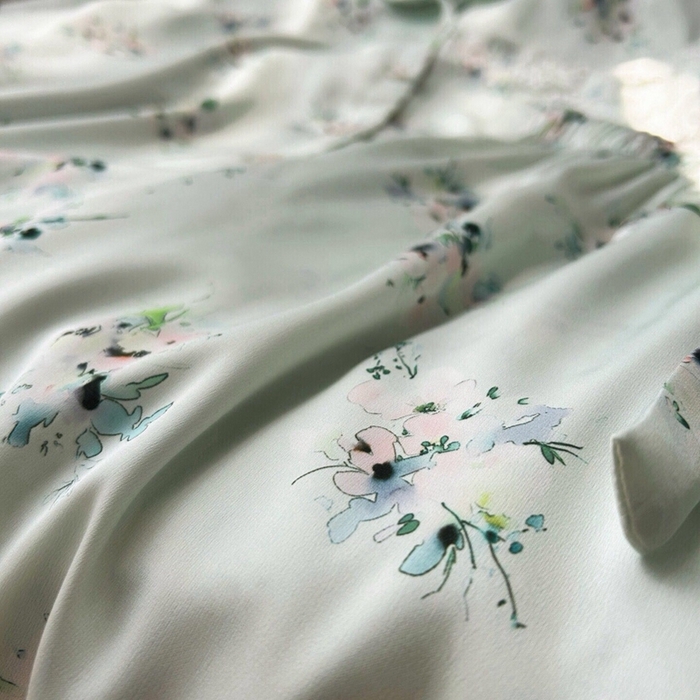 91家纺网 家纺一手货源 找家纺 （总）妍景2025新款冰雪丝-雨后花园家居服