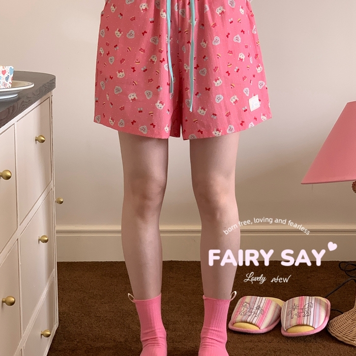 91家纺网 家纺一手货源 找家纺 （总）妍景2025新款宅家少女睡衣短袖短裤