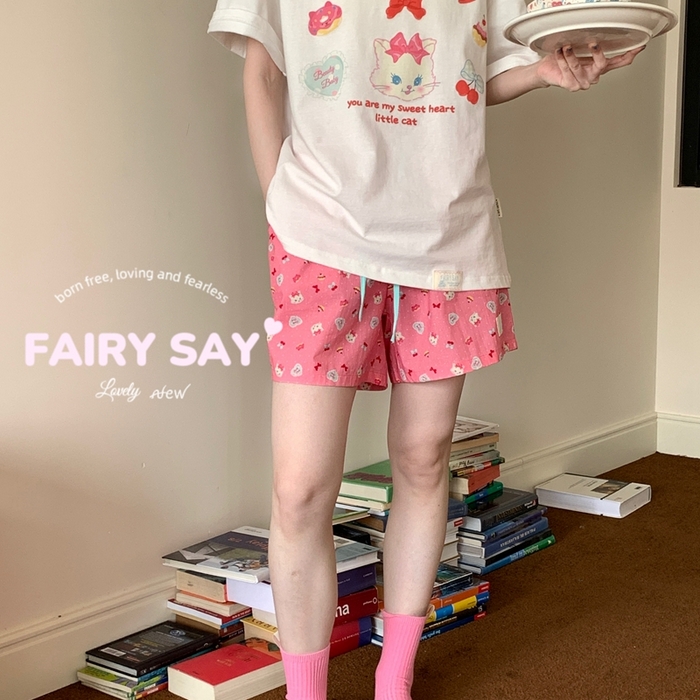 91家纺网 家纺一手货源 找家纺 （总）妍景2025新款宅家少女睡衣短袖短裤