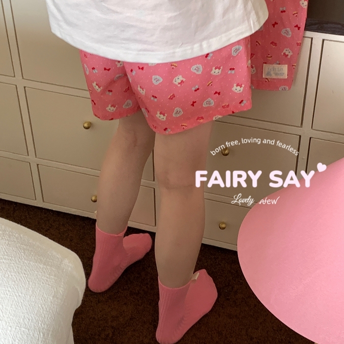 91家纺网 家纺一手货源 找家纺 妍景2025新款宅家少女睡衣短袖短裤 复古猫咪