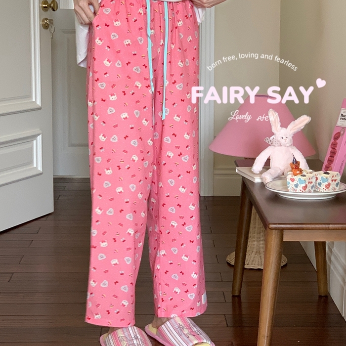 91家纺网 家纺一手货源 找家纺 （总）妍景2025新款宅家少女睡衣短袖长裤