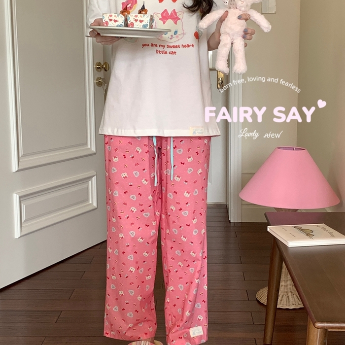 91家纺网 家纺一手货源 找家纺 （总）妍景2025新款宅家少女睡衣短袖长裤