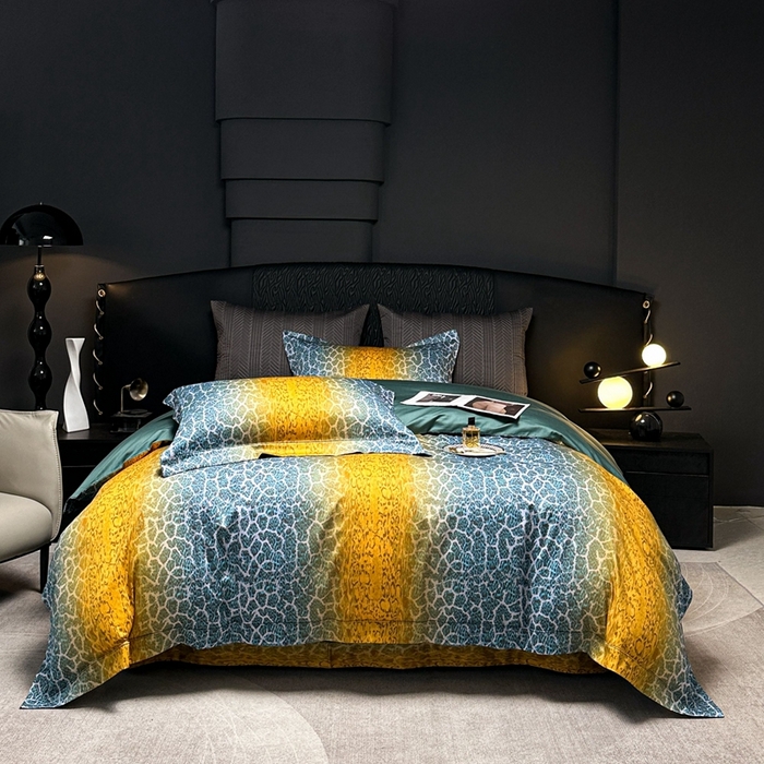 仰望纺织2025新款高端色织大提花专柜加厚四件套韩式轻奢四件套 兰卡