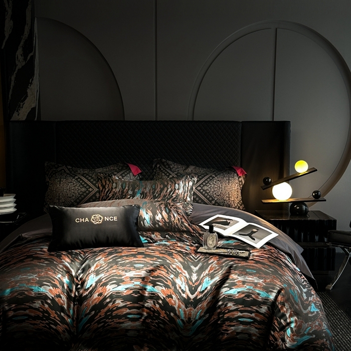 仰望纺织2025新款高端色织大提花专柜加厚四件套韩式轻奢四件套 揽月