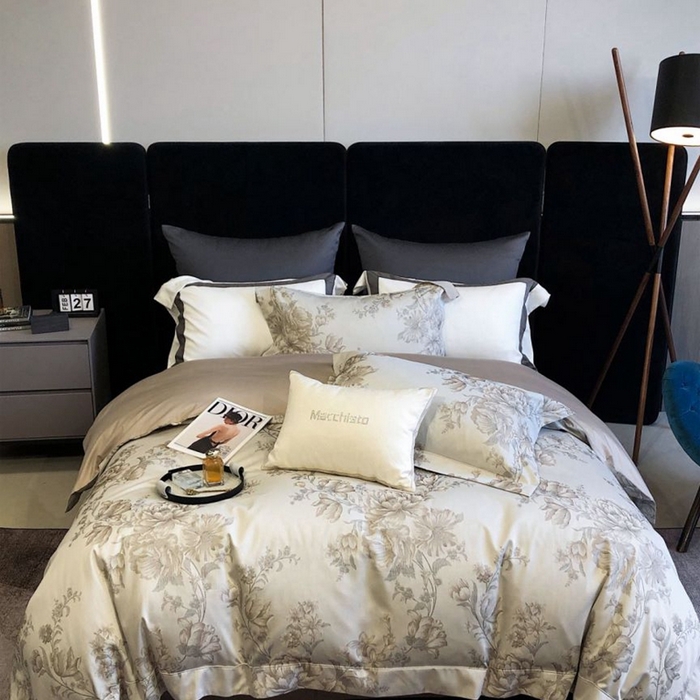 仰望纺织2025新款高端色织大提花专柜加厚四件套韩式轻奢四件套 琳达