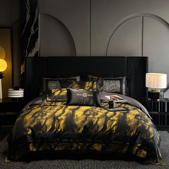 仰望纺织2025新款高端色织大提花专柜加厚四件套韩式轻奢四件套 鎏金岁月