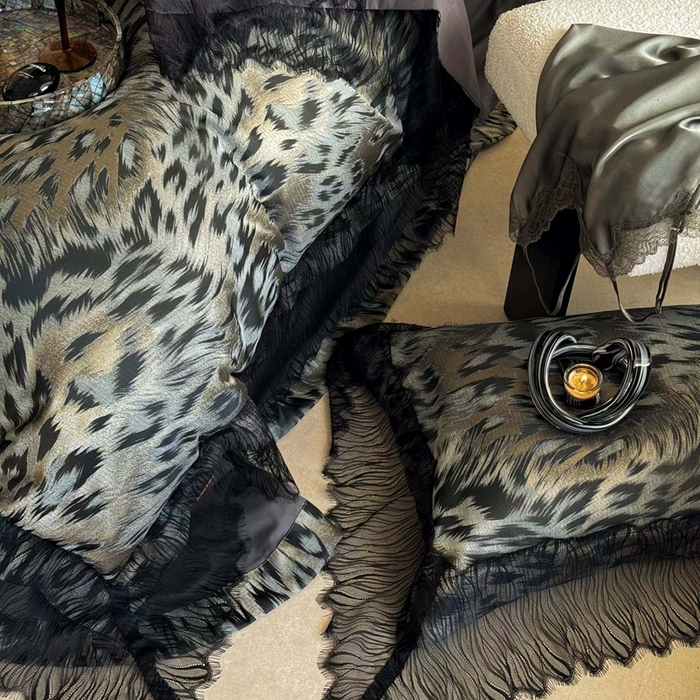 91家纺网 家纺一手货源 找家纺 仰望纺织2025新款高端色织大提花专柜加厚四件套韩式轻奢四件套 魅惑