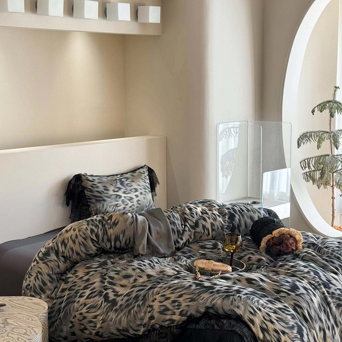 91家纺网 家纺一手货源 找家纺 仰望纺织2025新款高端色织大提花专柜加厚四件套韩式轻奢四件套 魅惑