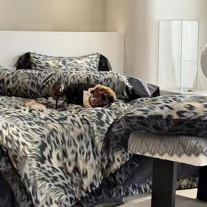 仰望纺织2025新款高端色织大提花专柜加厚四件套韩式轻奢四件套 魅惑