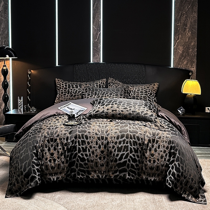 仰望纺织2025新款高端色织大提花专柜加厚四件套韩式轻奢四件套 尼罗河之恋